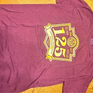 Gildan Maroon and Gold Central Michigan University Tee